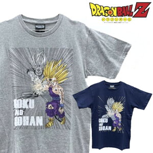 【送料無料】DRAGONBALL ドラゴンボール　悟飯＆悟空　親子かめはめ波　半袖Tシャツ