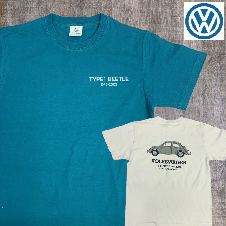 フォルクスワーゲン TYPE1 BEETLE　半袖プリントTシャツ おしゃれ　親子コーデ モード カジュアル 新作 韓国 春 夏 ユニセックス