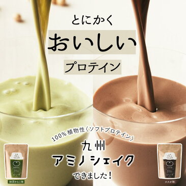 【ポイント10倍】九州アミノシェイク 300g×1袋 おいしいプロテイン 計量スプーン付き 美容や置き換えダイエットにも モリンガ配合 女性 男性 (※代引きはゆうパケット対象外)<出荷目安:ご注文後1〜2週間>