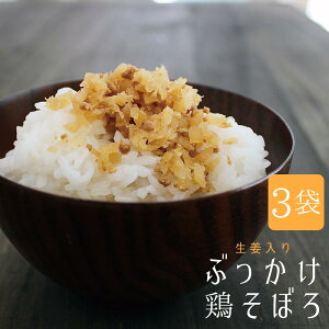 宮崎『ぶっかけ鶏そぼろ』100g×3袋セット 宮崎産素材！ご飯のおともに 【メール便送料無料・代引不可】【出荷目安：ご注文後1〜2週間】