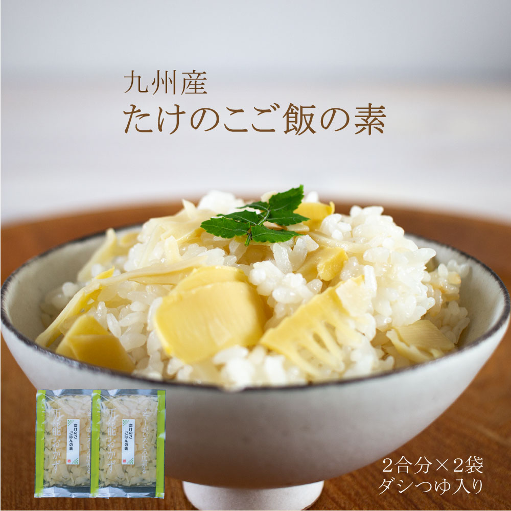 たけのこご飯の素 160g×2袋セット 【季節限定商品】九州産 【合成着色料・保存料不使用】【メール便送料無料】【出荷目安：ご注文後1〜2週間】のサムネイル