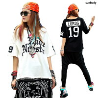 【2017新入荷】2カラー白、黒プリントTシャツ【ダンス衣装ヒップホップ】RockストリートファッションダンスTシャツ原宿ファッションPunk風ロック風ロゴブラックHIPHOPダンス/ダンス衣装/【ダンス衣装ヒップホップ】