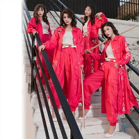 4カラー特攻服戦闘服上下セットセットアップコスチュームレディース大人用衣装仮装ダンスウェアパーティーヤンキーロング刺繍プリントワッペン成人式ライブ参戦服暴走族スケバン集会フェスコンサートロングシャツ肩章付きハロウィン●4666●