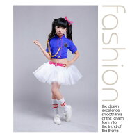 【2017新入荷】キッズチアダンスダンス衣装チアガール衣装体操服チアリーダー衣装ダンスウェアダンス衣装ヒップホップ女の子発表会キッズダンス衣装セットアップステージ衣装100CM110CM120CM130CM140CM150CM160CM