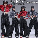 【2980円以上購入で10%OFF!】キッズダンス衣装 セットアップ ショートトップス キッズ ダンス 衣装 腰巻風 フットカバー バラ売り 単品販売 セットア...