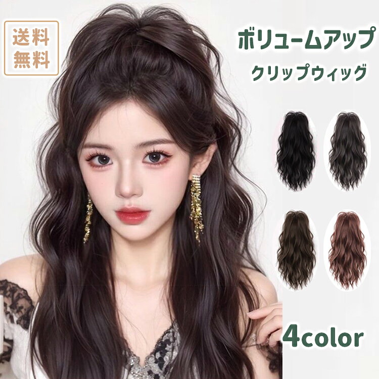 ウィッグ カールポニーテール 自然 レディース バレにくい ポイントウィッグ 簡単 クリップ 部分ウィッグ ハイポジ かわいい つけ毛 ふわふわ巻き 柔らか 丸み エクステ ロング 大人かわいい ポニーテール ボリュームアップ キュート アレンジ