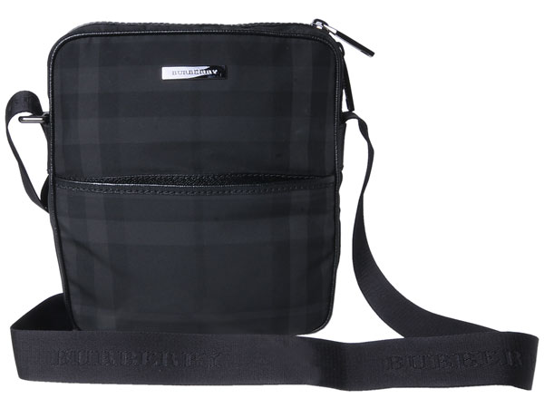 《イチオシ》バーバリー　ショルダーバッグ 3802207 ブラックチェック メンズ BURBERRY 【楽ギフ_包装】【RCP】