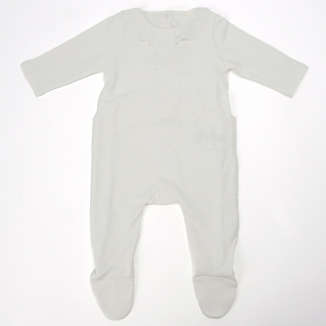��ŷ�����ѡ����������P10�� Chloe ������ �٥ӡ����������å� �ۥ磻�� 20378 117 KIDS BABYGROW SET