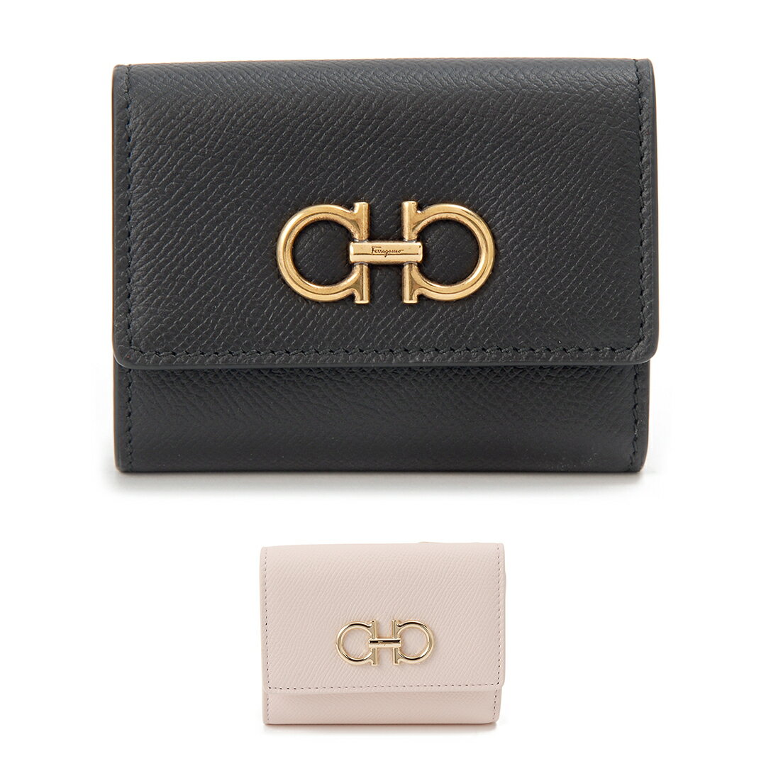 楽天スーパーSALE 超目玉枠 キャンセル不可 Ferragamo フェラガモ 三つ折り財布 レディース 22 0862 THE GANCINIのサムネイル