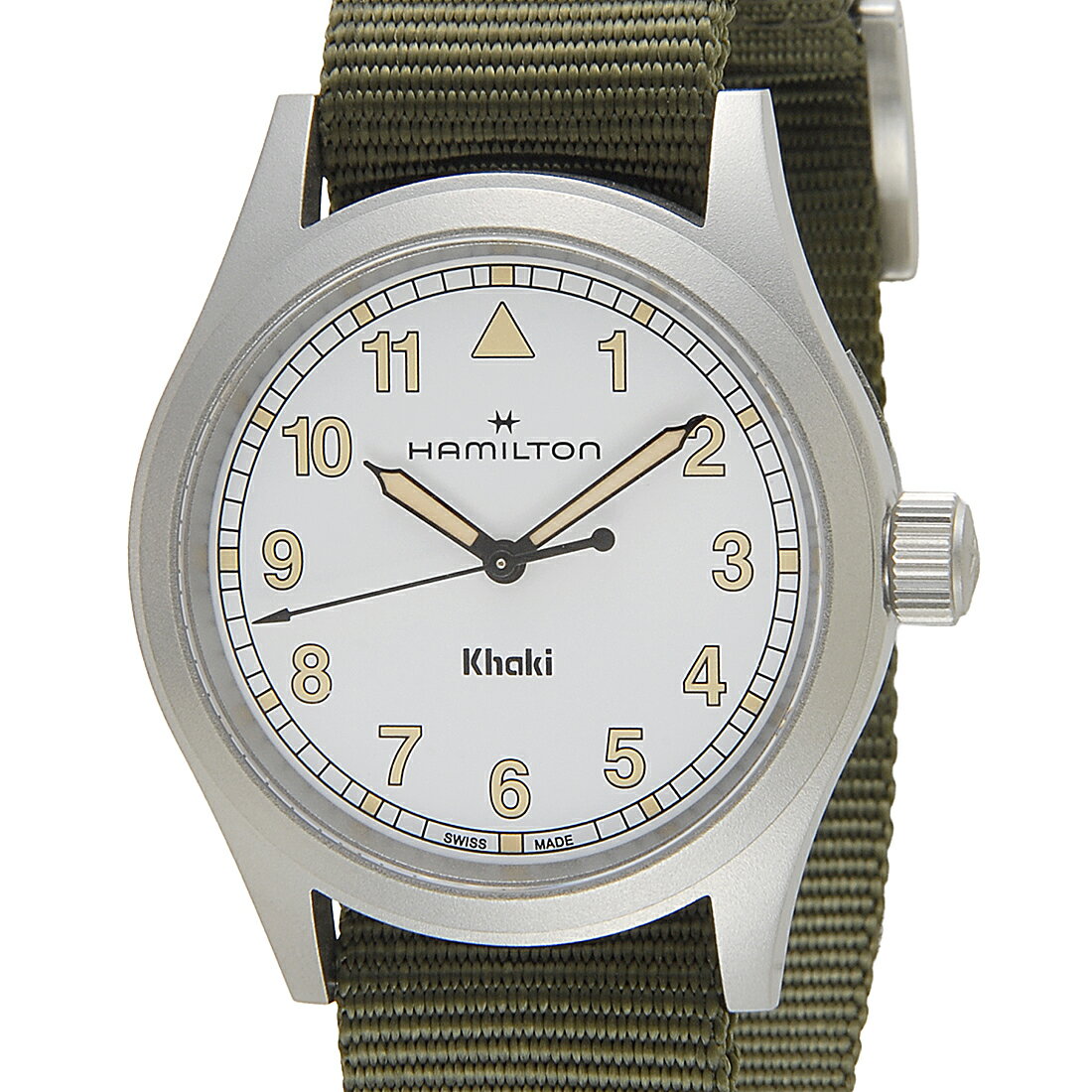 お買い物マラソン ハミルトン HAMILTON カーキ フィールド メンズ H69401910 38mm