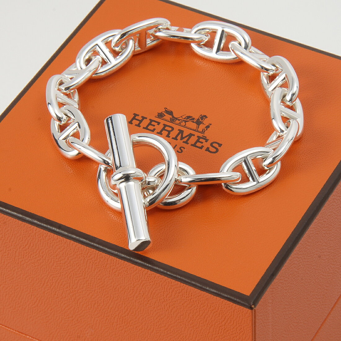 お買い物マラソン対象 Hermes エルメス ブレスレット メンズ レディース H101994B ...