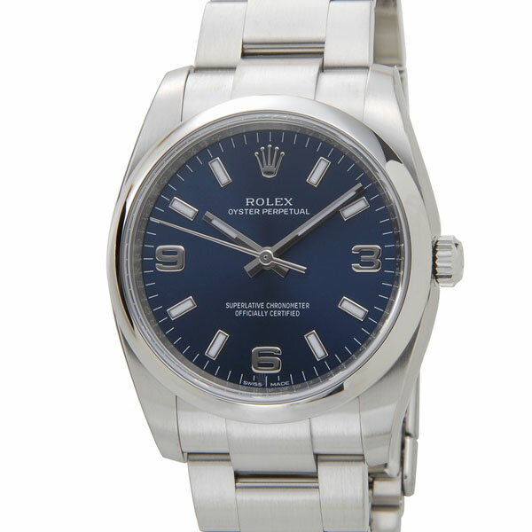 ロレックス ROLEX 114200 BL エアキング メンズ 腕時計 オイスターパーペチュアル ブルー 新品 当店5年保証
