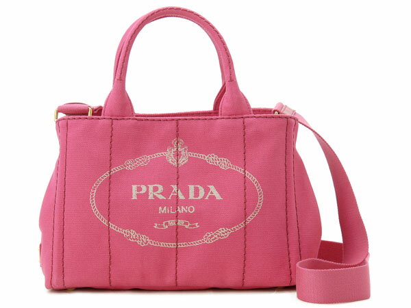プラダ PRADA トートバッグ 1BG439 ZKI F0505 CANAPA カナパ 2WAY ショルダーバッグ ピンク 新品のサムネイル