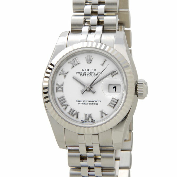ロレックス ROLEX オイスターパーペチュアル デイトジャスト 179174 WT-R レディース 腕時計 新品 当店5年保証