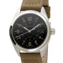 カーキ 腕時計（メンズ） ハミルトン HAMILTON カーキ フィールド H68551833 ブラック×ベージュレザー メンズ 腕時計 新品 送料無料