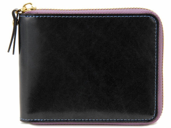 お買い物マラソン期間P20倍 最終在庫処分特価 モンテスピガ monte SPIGA 二つ折り財布 レザーコレクション ブラック×ピンク 新品
