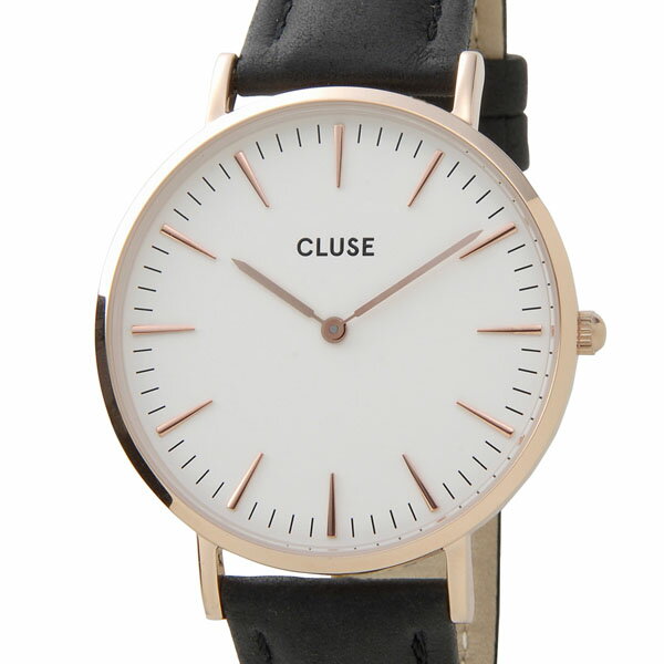 クルース レディース腕時計 CLUSE CL18008 ラ・ボエーム 38mm ローズゴールド×ブラック 新品