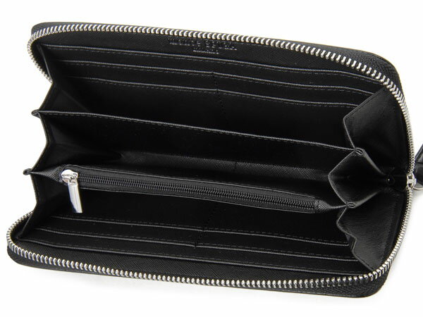 お買い物マラソンセール monte SPIGA モンテスピガ 長財布 MOSQS374CBK クロコ型押し ラウンドファスナー長財布 ブラック メンズ 新品