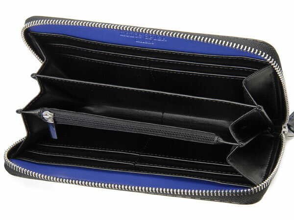 monte SPIGA モンテスピガ 長財布 MOSQS374DBKBL カーボン調 ラウンドファスナー長財布 ブラック メンズ 新品 3