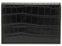 ゴールデンウィークセール ポイント10倍 モンテスピガ monte SPIGA 名刺入れ カードケース MOSQS6181BK クロコダイル型押し