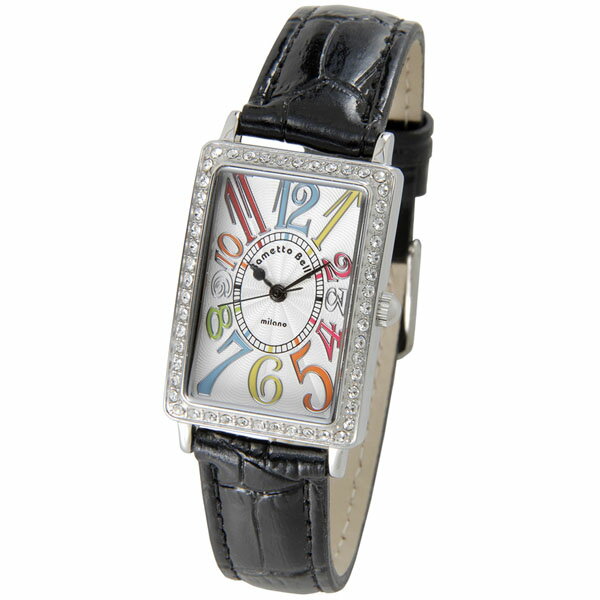 [アウトレット] 訳あり・細かいキズ RamettoBelly ラメットベリー レディース 腕時計 RAB2800B ジルコニア クロコ型押し 変えベルト付き腕時計