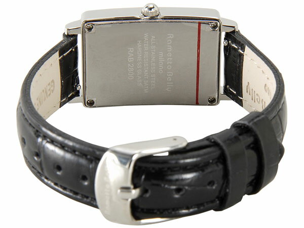 [アウトレット] 訳あり・細かいキズ RamettoBelly ラメットベリー レディース 腕時計 RAB2800B ジルコニア クロコ型押し 変えベルト付き腕時計