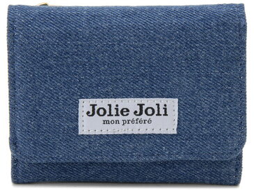 Jolie Joli ジョリージョリ コンパクト三つ折り財布 2017903-013 デニム レディース 財布 ブルー×ブルー 新品