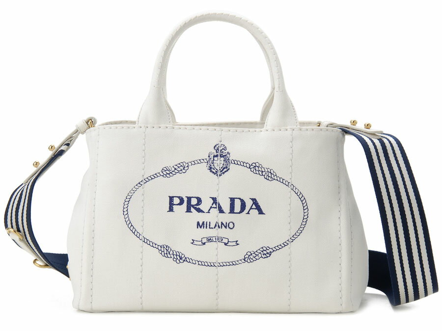 プラダ カナパ トートバッグ PRADA 1BG439 ZKI F0UB0 CANAPA カナパ 2WAY ショルダーバッグ ホワイト 新品のサムネイル
