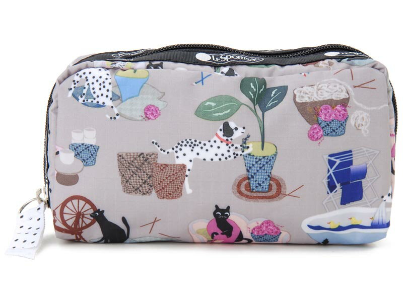 レスポートサック LeSportsac ポーチ 6511 E309 レクタンギュラーコスメティック CRAFTY PETS クラフティペッツ 化粧ポーチ レスポ 新品