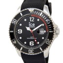 月末特別セール ポイント5倍 アイスウォッチ ICE WATCH アイス スティール ラージ 48mm ブラック 黒 015773 メンズ 腕時計