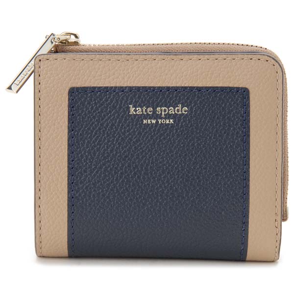 ケイトスペード Kate Spade 財布 ブラウン×ネイビー 二つ折り財布 レディース PWRU7160　721のサムネイル