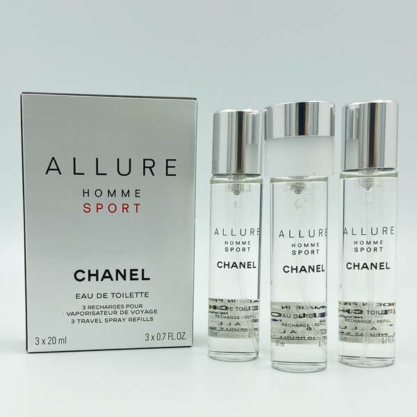 シャネル CHANEL アリュール オム スポーツ 20ml×3 セット トラベルスプレー EDT オードトワレ 香水 メンズ