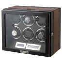 ポイント10倍セール 訳あり すりキズ、汚れ ロイヤルハウゼン Royal hausen ワインディングマシーン ウォッチワインダー GC03-L21EB 6本巻き 木目調