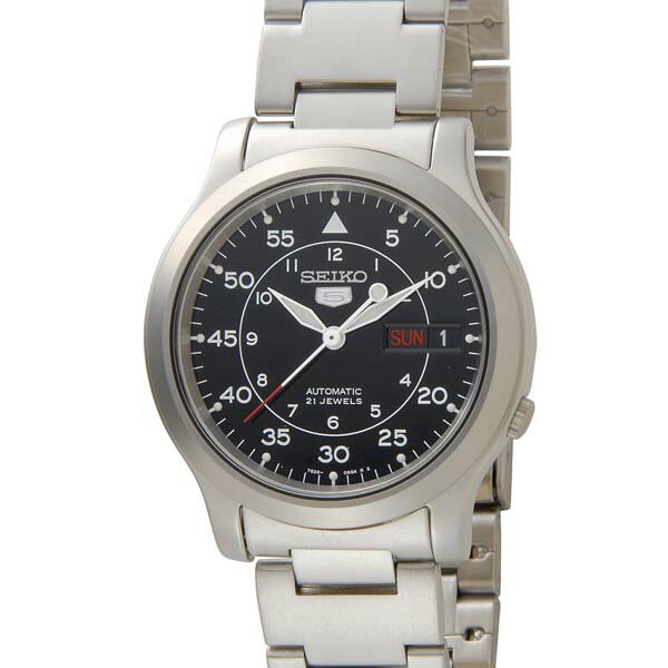 セイコーファイブ 腕時計（メンズ） 楽天スーパーSALE ポイント5倍 セイコー5 SEIKO5 腕時計 時計 メンズ ミリタリー ブラック SEIKO SNK809K1 セイコーファイブ