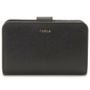 訳あり ホック不良、化粧箱破れフルラ FURLA 二つ折り財布 レディース ブラック 黒 PCX9UNO B30 O60 M バビロン(4)