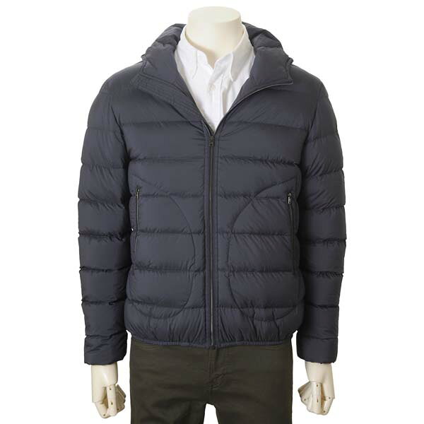 【ポイント10倍 11/15限定】 ヘルノ HERNO メンズ ダウンジャケット ネイビー PI005ULE 192889 225 LEGEND IL BOMBER フード付きダウンジャケット