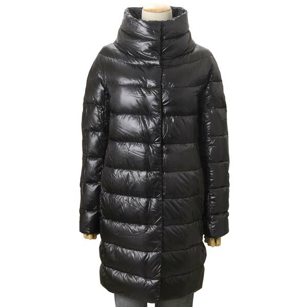 冬物一掃セール ヘルノ HERNO レディース ダウンジャケット ブラック PI0177DIC 12017 930 ICONICO DORA ロング ダウンコート