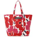 ゴールデンウイークSALE ポイント10倍 マリメッコ MARIMEKKO トートバッグ レディース ペルスカッシ ピエニ ウニッコ 48295 001 PERUSKASSI ホワイト×レッド