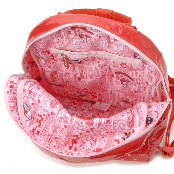 ブラックフライデー ポイント10倍 レスポートサック LeSportsac リュック Hello Kitty ハローキティ・パーフ レッド 3566 G730 スモール キッズ可 3