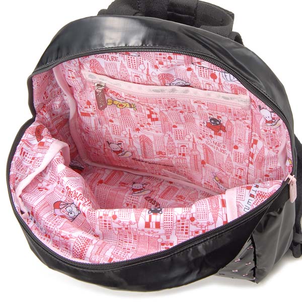 楽天スーパーSALE 10%OFF レスポートサック LeSportsac リュック Hello Kitty ハローキティ・パーフ ブラック 3566 G731 スモール キッズ可