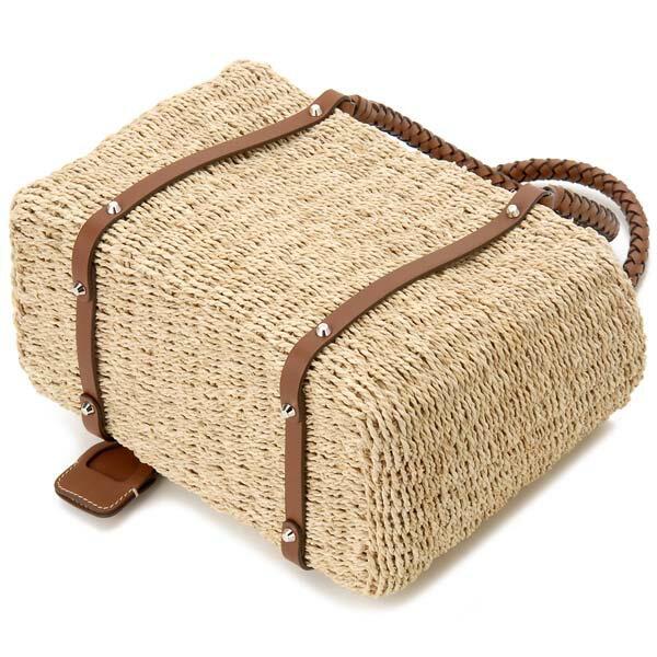 プラダ PRADA トートバッグ レディース 1BG336 2DJD F0A5T ナチュラルファイバー カゴバッグ