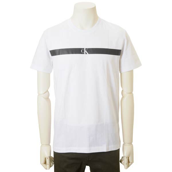 カルバン・クライン Tシャツ メンズ カルバンクラインジーンズ CALVIN KLEIN JEANS Tシャツ メンズ ホワイト J30J317165 YAF ロゴTシャツ 半袖