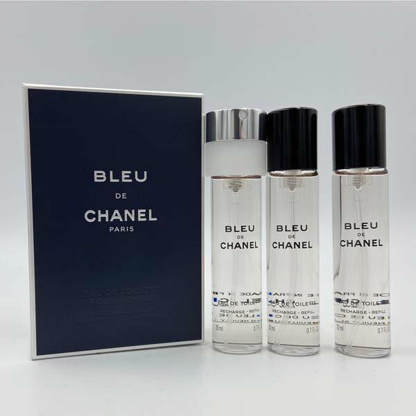 お買い物マラソン シャネル CHANEL ブルードゥシャネル トラベルスプレイ リフィル 20ml×3 EDT 香水 メンズ