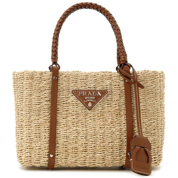 プラダ PRADA トートバッグ レディース 1BG336 2DJD F0A5T ナチュラルファイバー カゴバッグ