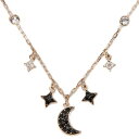 スワロフスキー ネックレス（レディース） スワロフスキー Swarovski ネックレス レディース 5429737 Symbolic Moon シンボリック ムーン ブラック×ローズゴールド