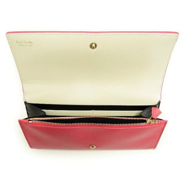 訳あり 箱不良 返品不可 ポールスミス Paul Smith 財布 長財布 ピンク WRXC 4904 W798 P ユニセックス