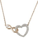 スワロフスキー ネックレス（レディース） スワロフスキー Swarovski ネックレス レディース ローズゴールド 5518865 Infinity Heart ハート ジュエリー アクセサリー