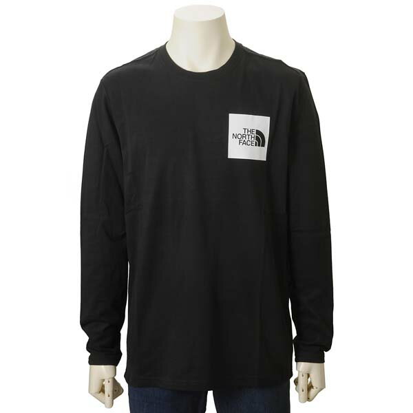 お買い物マラソンP10 THE NORTH FACE ノースフェイス 長袖 Tシャツ ロンT メンズ ブラック NF0A37FT JK3 LS FINE TEE