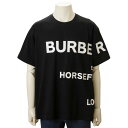 バーバリー ゴールデンウイークSALE ポイント5倍 BURBERRY バーバリー Tシャツ メンズ ブラック 8040694 オーバーサイズ ブランド ロゴT