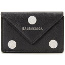 BALENCIAGA バレンシアガ 三つ折り財布 レディース ブラック 391446 0ID4N 1092 PAPIER MINI ペーパー ミニ